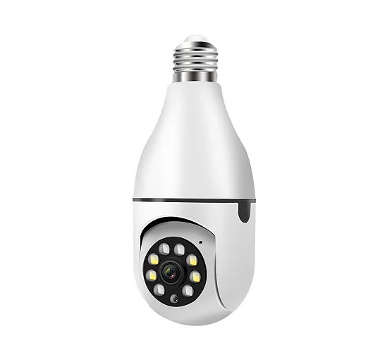 Câmera Espiã Wifi 360º Led Lamp'