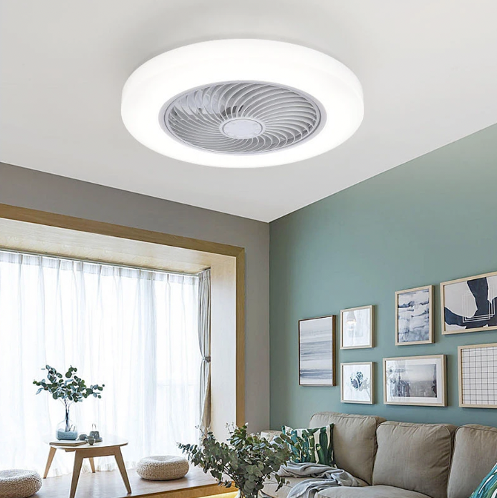 Luminária Ventilador Air Refresh  Led 2 em 1 com Controle Remoto