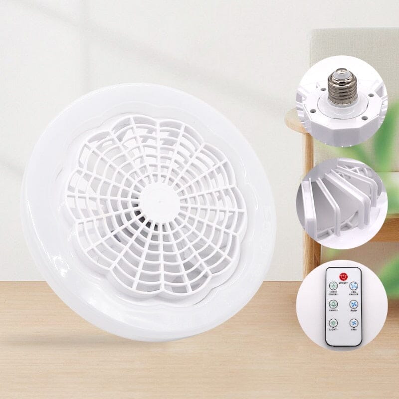 Luminária Ventilador Air Refresh  Led 2 em 1 com Controle Remoto